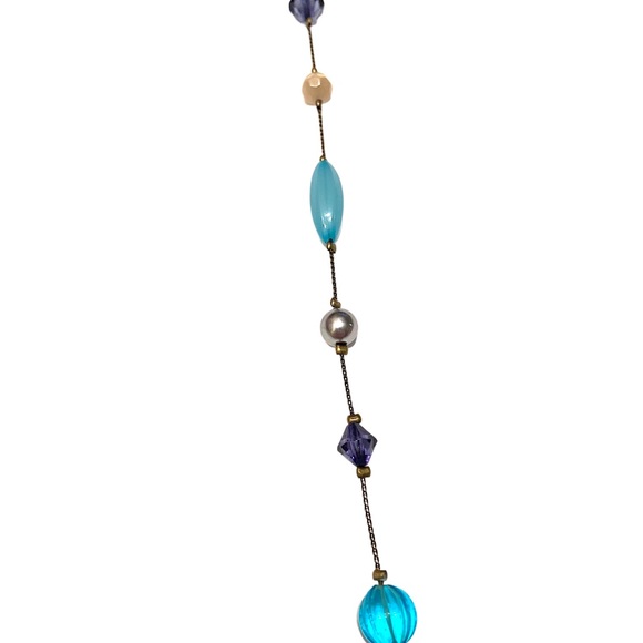 Carolina Herrera Blue Beaded Necklace - Picture 3 of 4